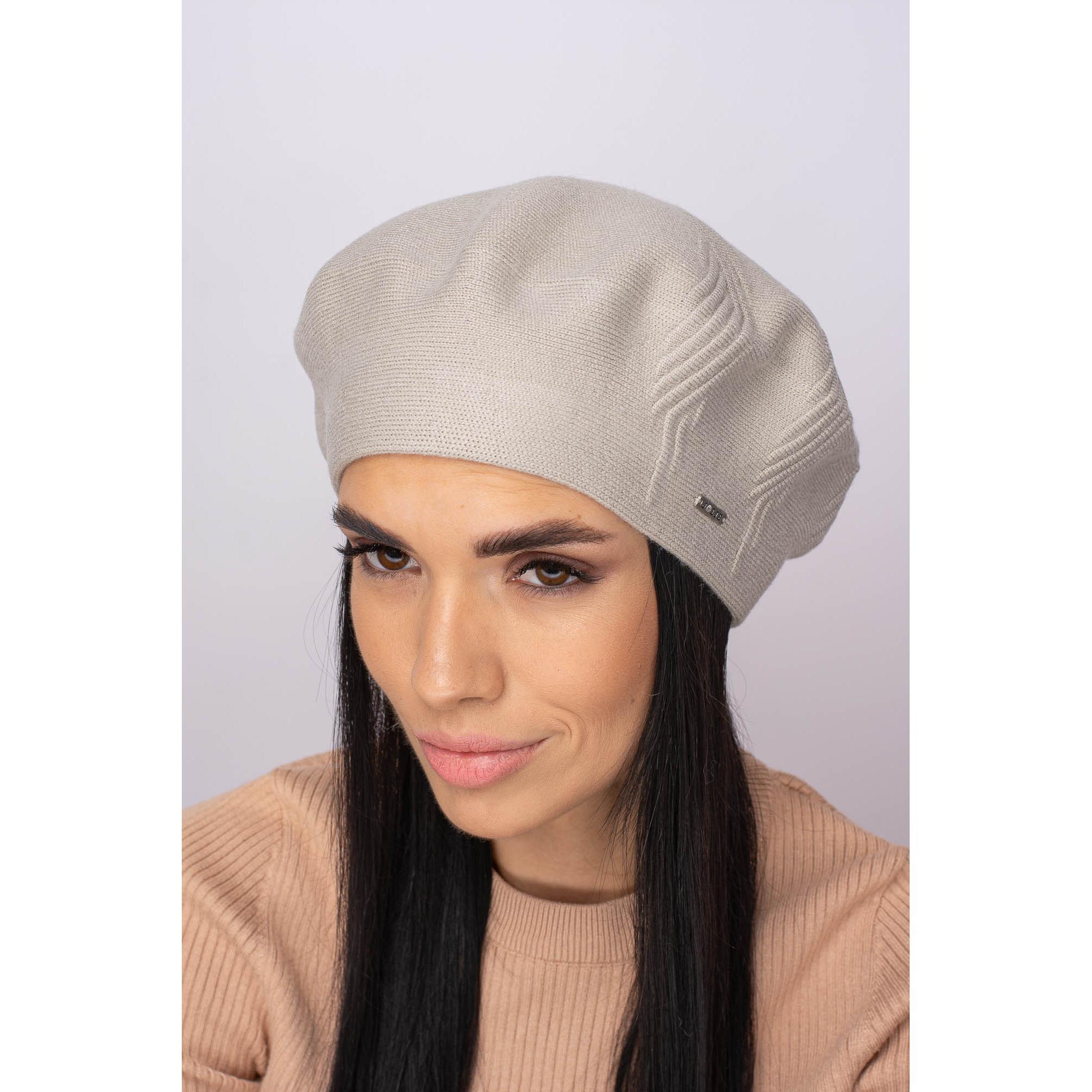 Берет женский шерстяной Leks Магма one size Светлая фисташка