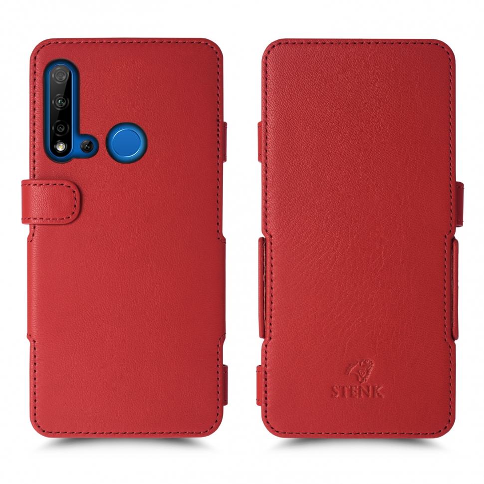 Чехол книжка Stenk Prime для Huawei Nova 5i Красный (66581)