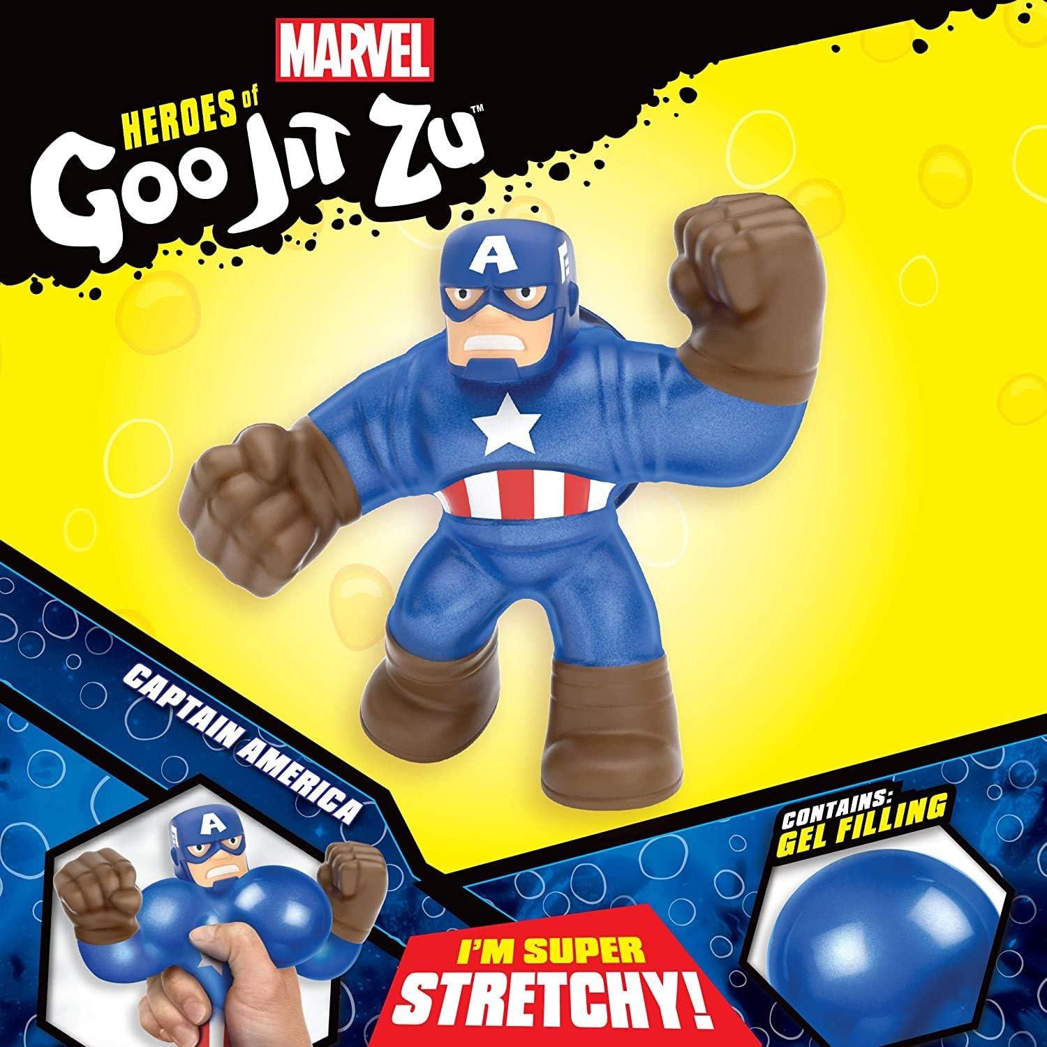 Фігурка тягучка Heroes of Goo Jit Zu Licensed Marvel Captain America - фото 4