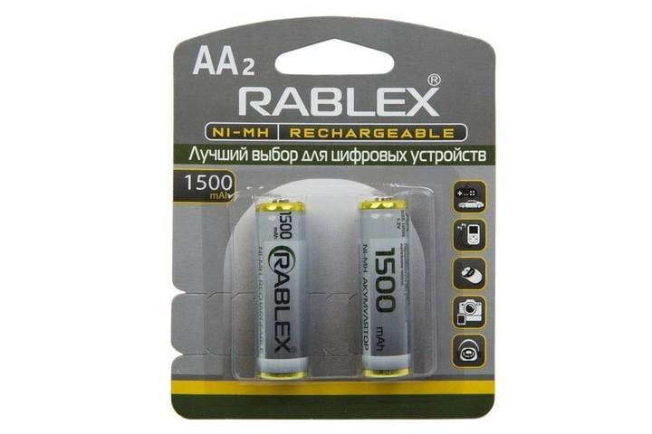 Аккумуляторная батарея Rablex HR6 AA NI-MH 1500 mAh 2 шт. (30151122ER)