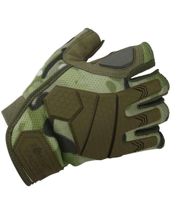 Перчатки военные Kombat UK Alpha Fingerless Tactical Gloves L Мультикам (1000-kb-aftg-btp-l) - фото 1