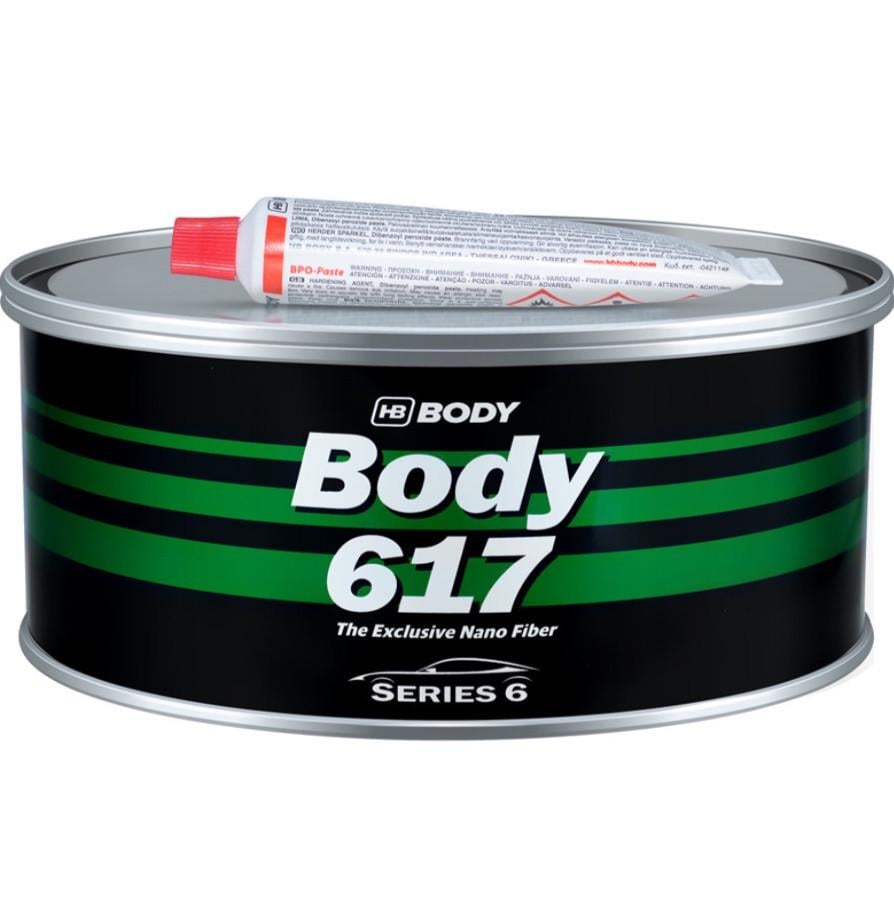 Шпаклевка с эластичным стекловолокном Body HB 617 NanoFiber 1 кг