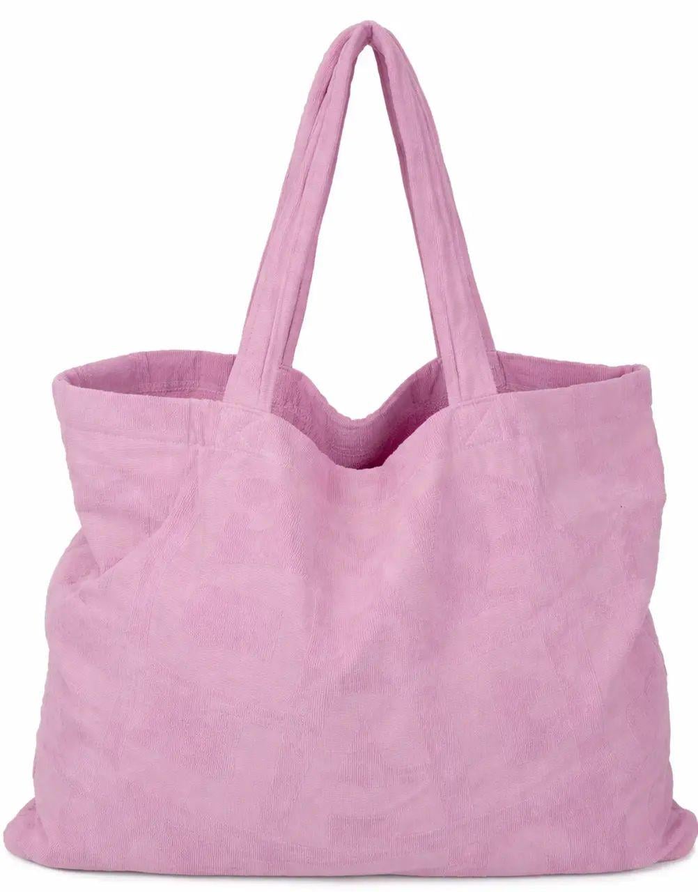 Сумка пляжна Deltex бавовоняна Рожевий (4061461402143)