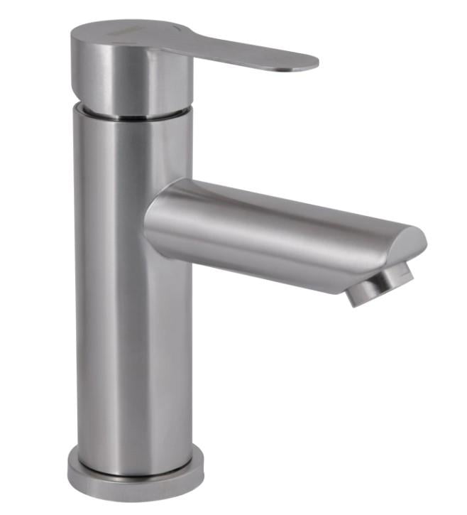 Смеситель для раковины Brinex Pure 001F Nickel (BRIPUR001FNKL)