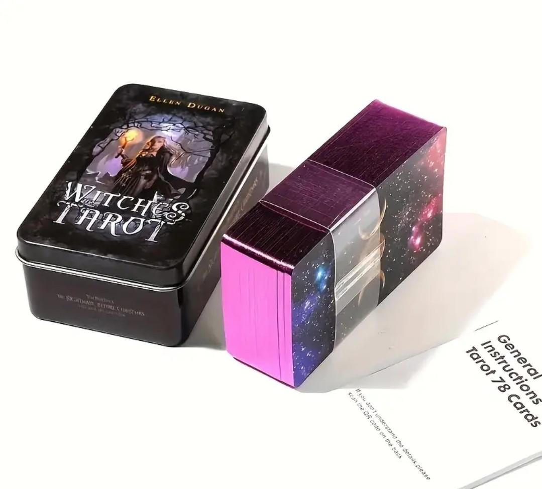 Карты Таро Колдовское 78 карт в металлической коробке - фото 4 Карты Таро Колдовское 78 карт в металлической коробке - фото 4