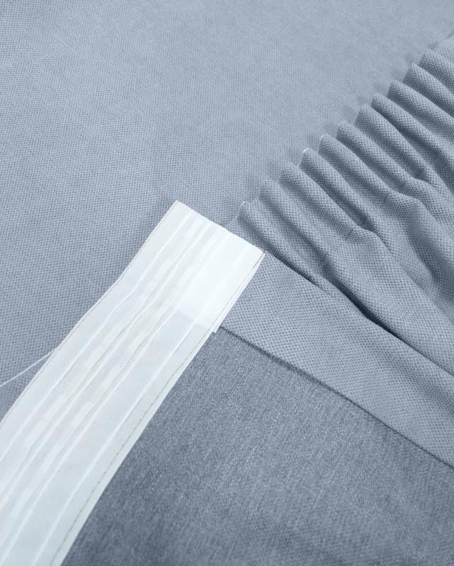 Комплект штор Lux Portiery CALIFORNIA мікровелюр подвійний 250x280 см 2 шт. Блакитний (MD 1338) - фото 4 Комплект штор Lux Portiery CALIFORNIA мікровелюр подвійний 250x280 см 2 шт. Блакитний (MD 1338) - фото 4