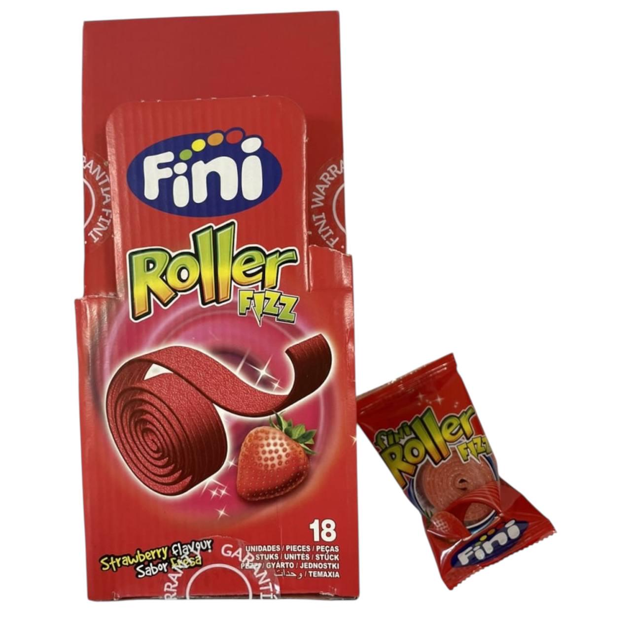 Цукерки жувальні Fini Roller Fizz Полуниця 18 шт. (00000006541)