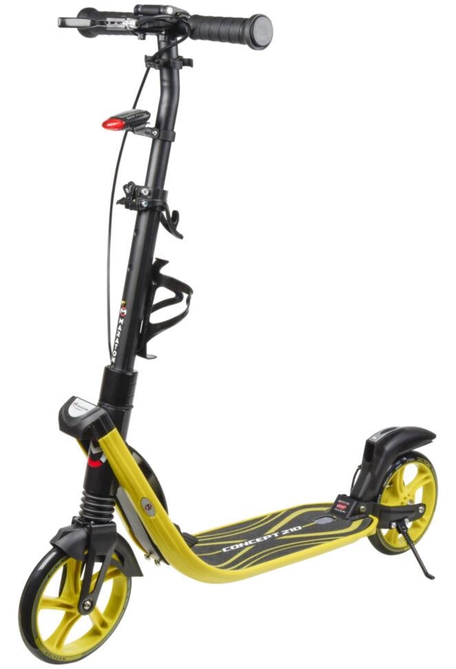 Самокат Maraton Concept 210 с дисковым тормозом и подногой Желтый