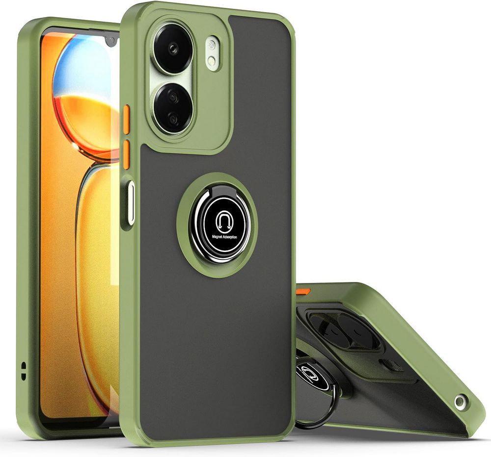 Защитный чехол MatteLuxe Xiaomi Redmi 13C (с кольцом) Khaki (35033-17)