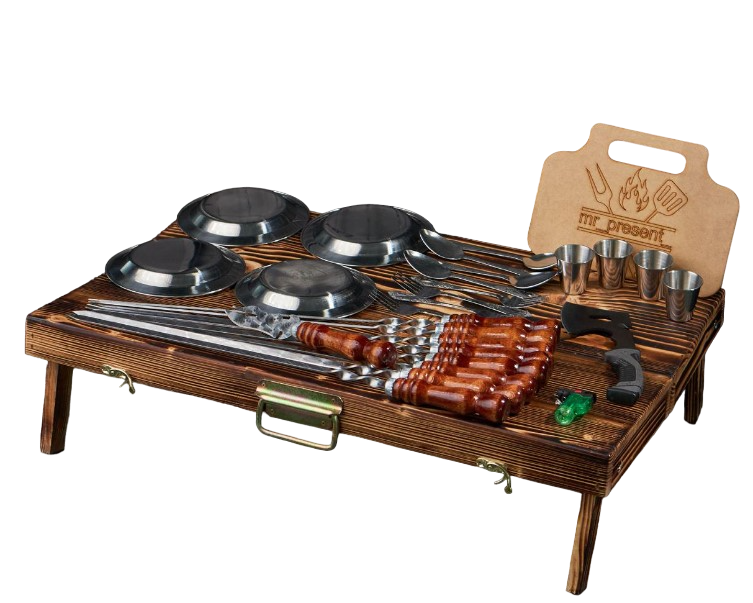 Набір шампурів Форест №8 М у кейсі-столику