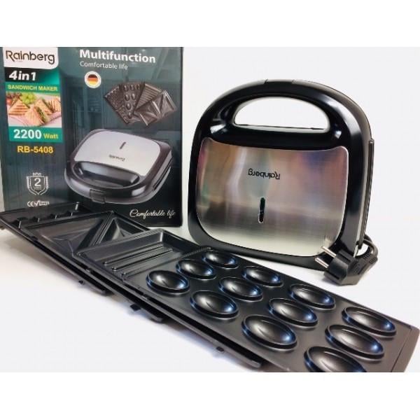 Сендвичница Rainberg RB-5408 (9542149) - фото 2 Сендвичница Rainberg RB-5408 (9542149) - фото 2