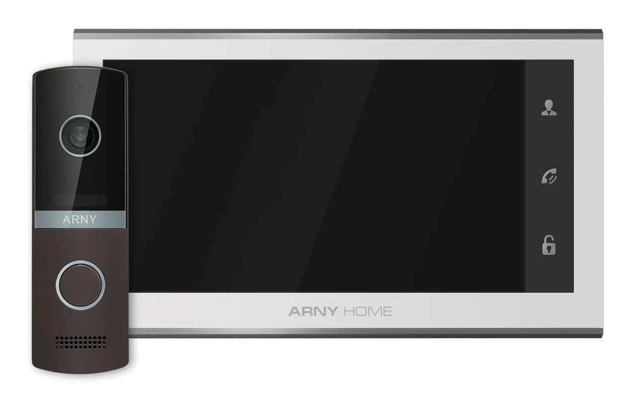 Комплект видеодомофона ARNY AVD-7323A WiFi White/Brown (1540639411)