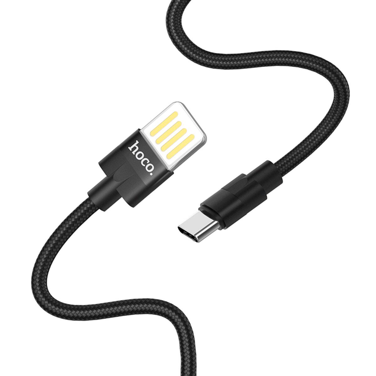 Кабель Hoco U55 Outstanding USB to Type-C 2,4A 120 см Black (10685145)