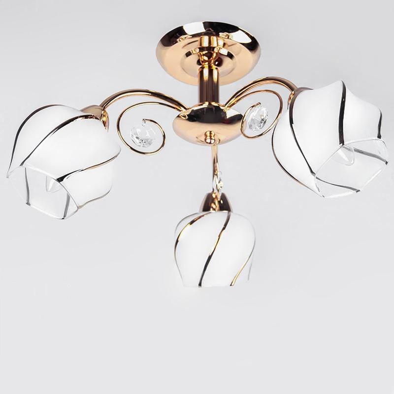 Люстра потолочная Light House ES-16012/3 на три лампы Золото