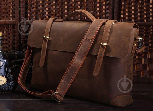 Портфель Vintage 14063 в винтажном стиле Коричневый, Коричневый