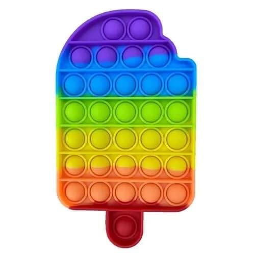 Игрушка-антистресс пупирка Pop It Мороженое Радужное (500134ER)