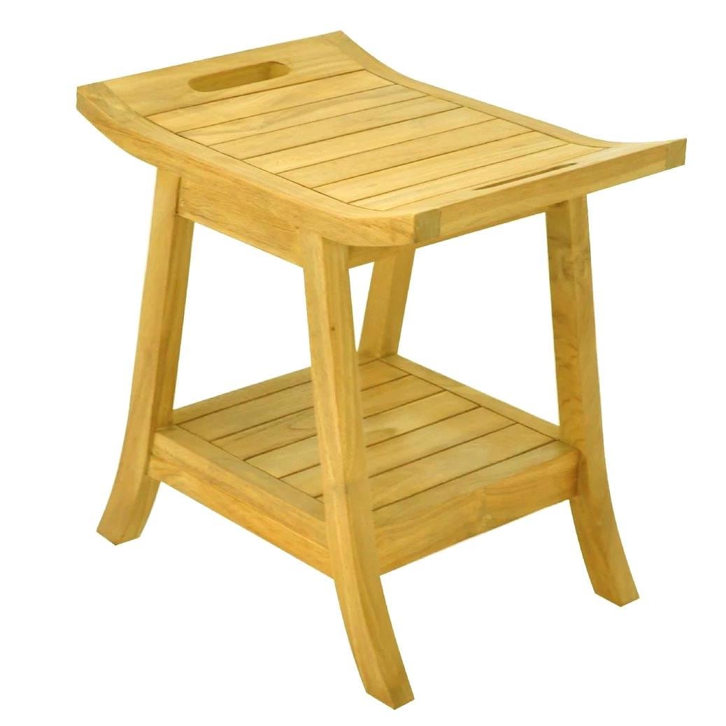 Табурет для ванной из дерева Леканто Карри (ТВН-014503)