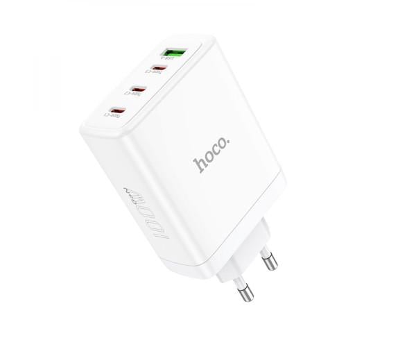 Пристрій зарядний мережевий Hoco N31 Leader GAN Type-C PD 100W/USB QC 22,5W White
