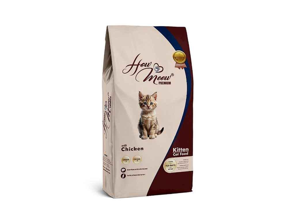Корм для кошек сухой How Meow Kitten с курицей 15 кг (1088265)