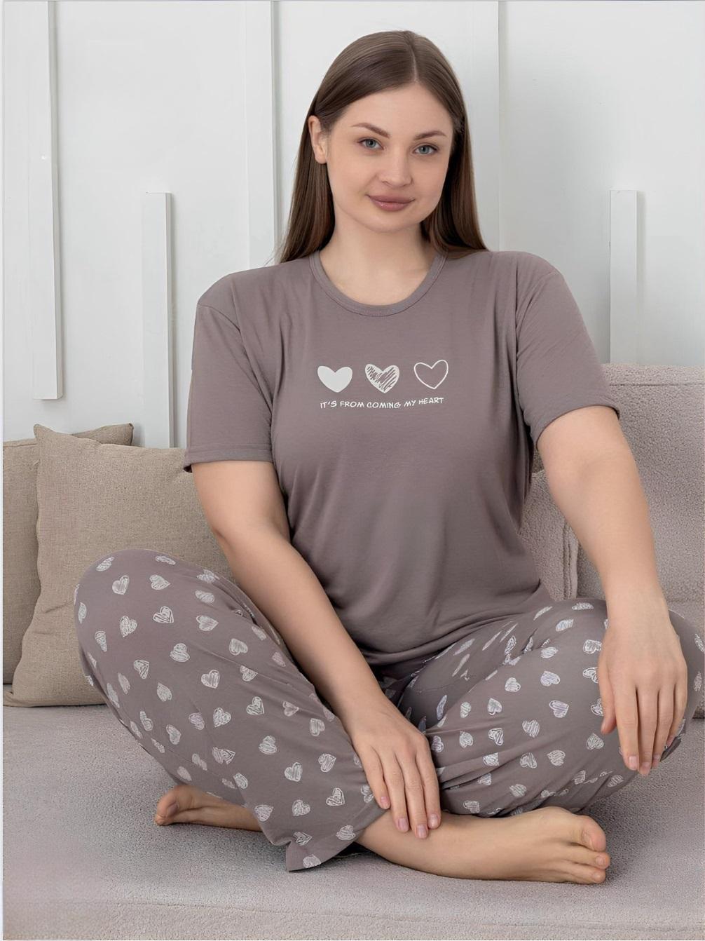Комплект домашний женский From My Heart брюки/футболка 4XL (Mir2752-1)