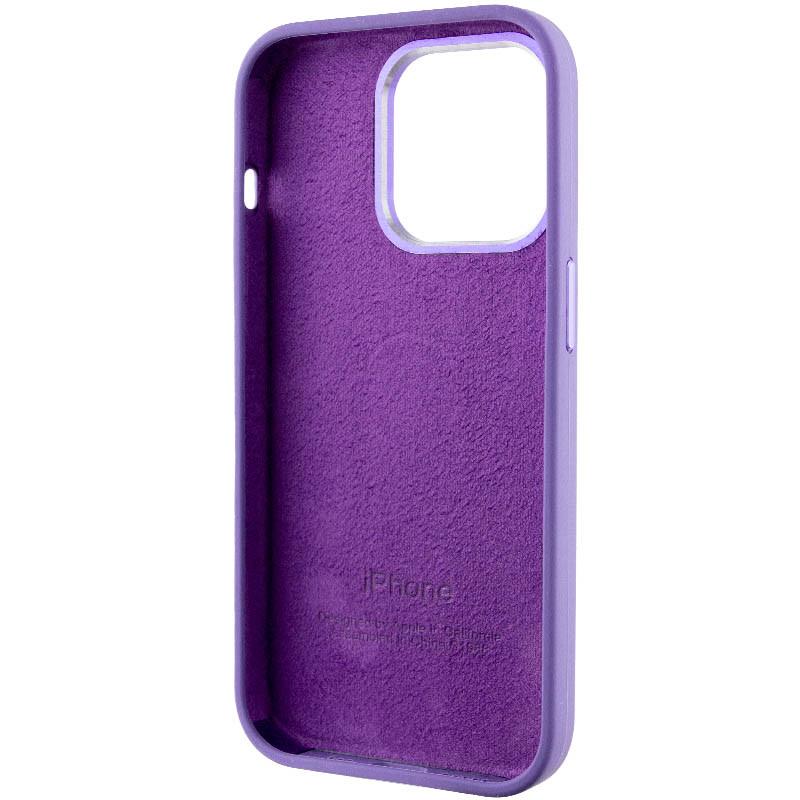 Протиударний чохол Silicone Case Metal Buttons (AA) для Apple iPhone 13 Pro (6.1") Фіолетовий / Iris - фото 5