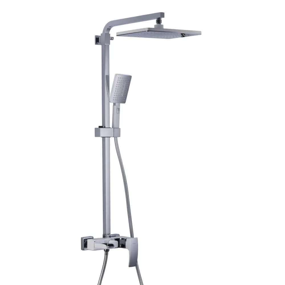 Душевая система Gappo G2407-30 с регулировкой высоты латунь Белый/Хром (37520875)