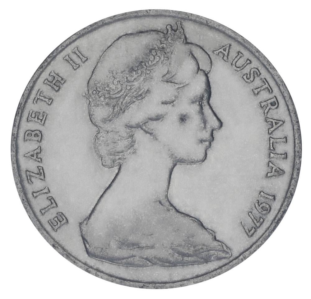 Коллекционная монета Австралия 10 центов 1977 F-VF (М20309)