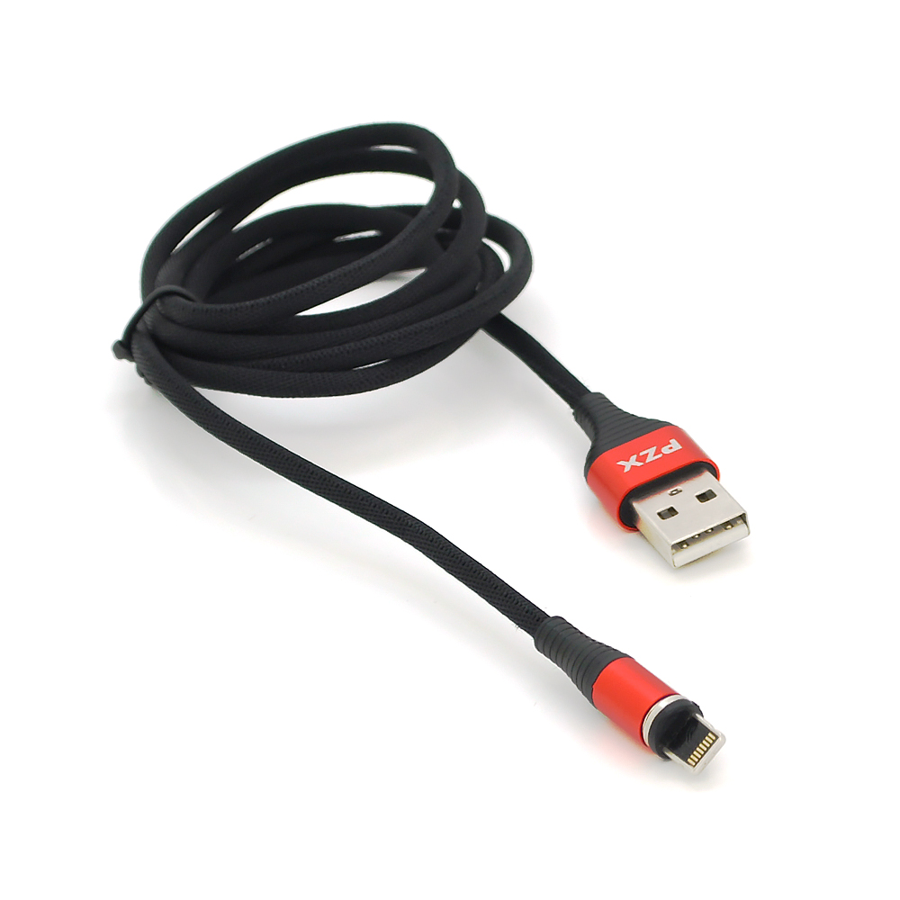 Кабель магнитный PZX V133 Lightning 3,1A 1 м Черный (12524)