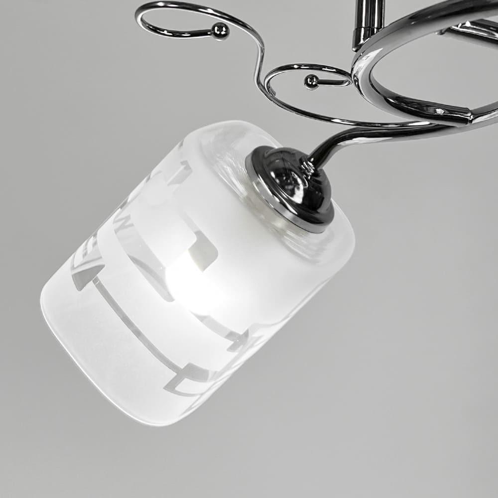 Люстра на 2 плафона 50 см Серебряный (2286/2B CH) - фото 2