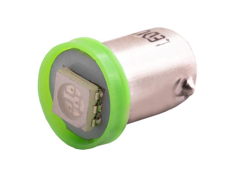 Автомобільна лампа світлодіодна LEDUA BA9S-5050-1 SMD 24V Зелений (962)