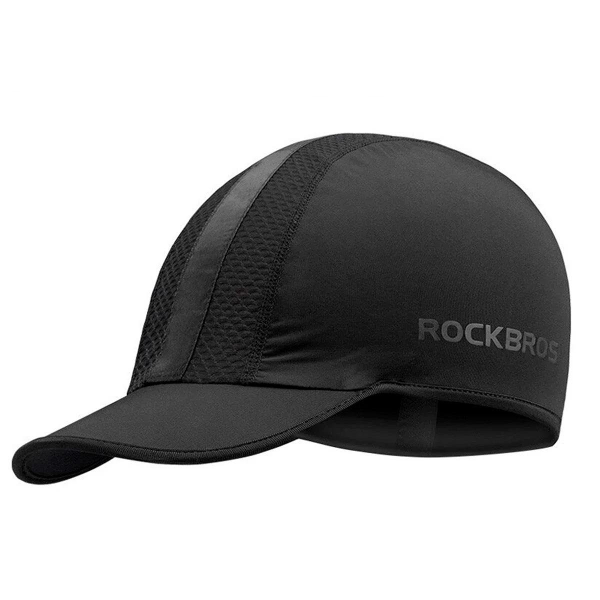 Велосипедна кепка підшоломник ROCKBROS M005 Ice Silk Fabric 52-60 см Чорний (RB-M005-3918)