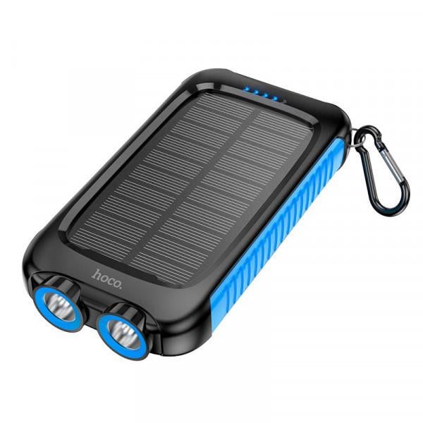 Повербанк Hoco SunPower DB51 8000 mAh 2USB/Type-C с солнечной панелью и фонариком (2578)