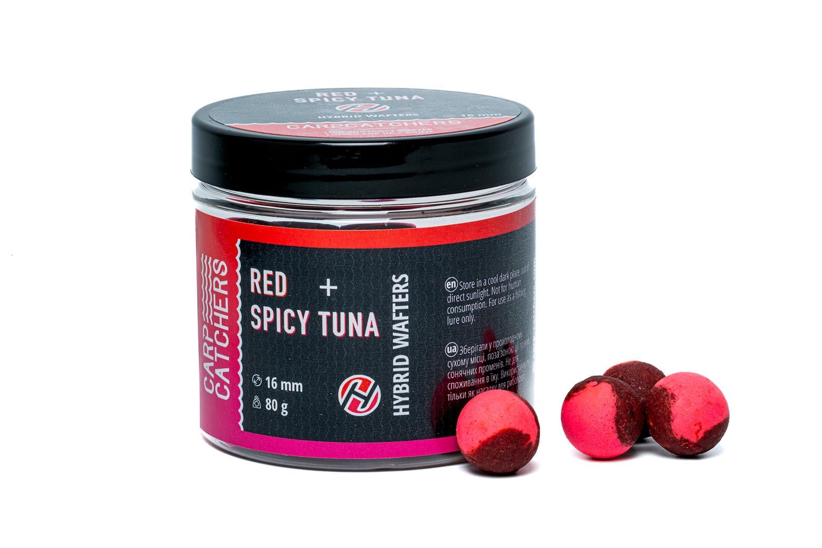 Бойлы Hybrid Wafters Carp Catchers Red&Spicy Tuna 16 мм