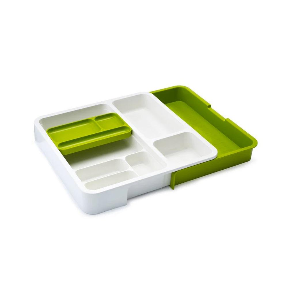 Органайзер для висувних ящиків модульний Stenson R93759 пластиковий 36,5х48 см Білий/Салатовий (7015da6f)