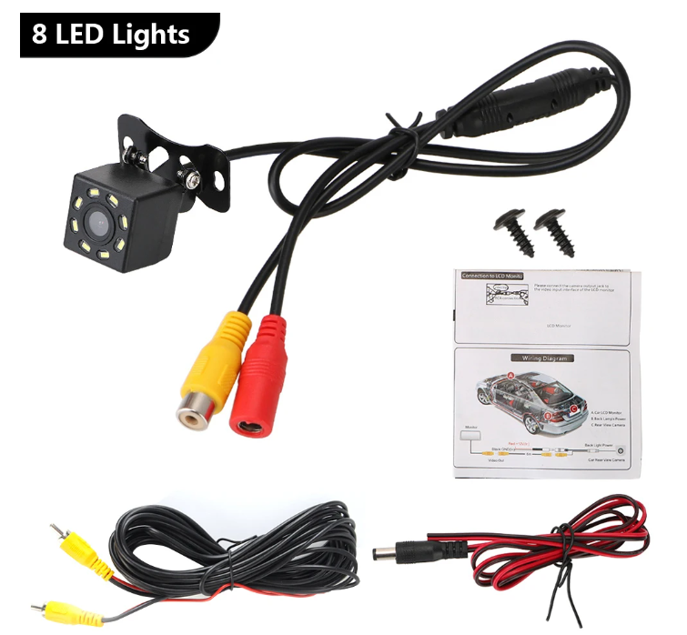 Камера заднього виду автомобільна з об’єктивом риб’яче око DC 12 В - фото 4 Камера заднього виду автомобільна з об’єктивом риб’яче око DC 12 В - фото 4