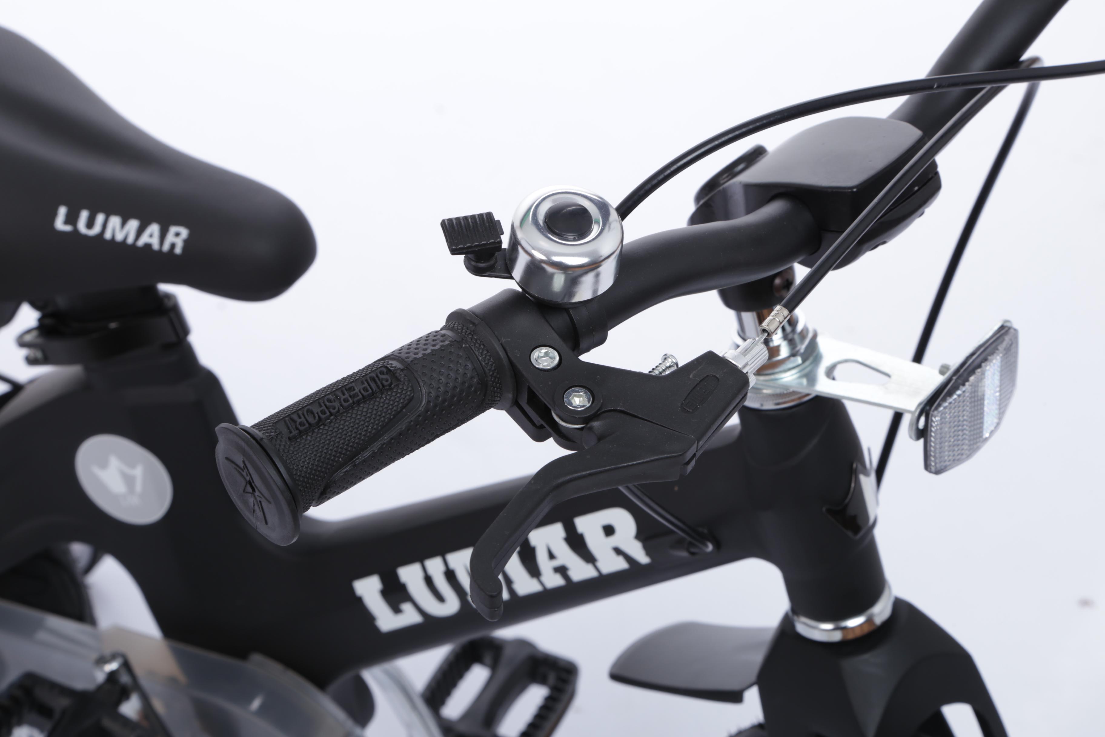 Магнієвий дитячий велосипед LUMAR 18'' Чорний матовий (1802) - фото 6