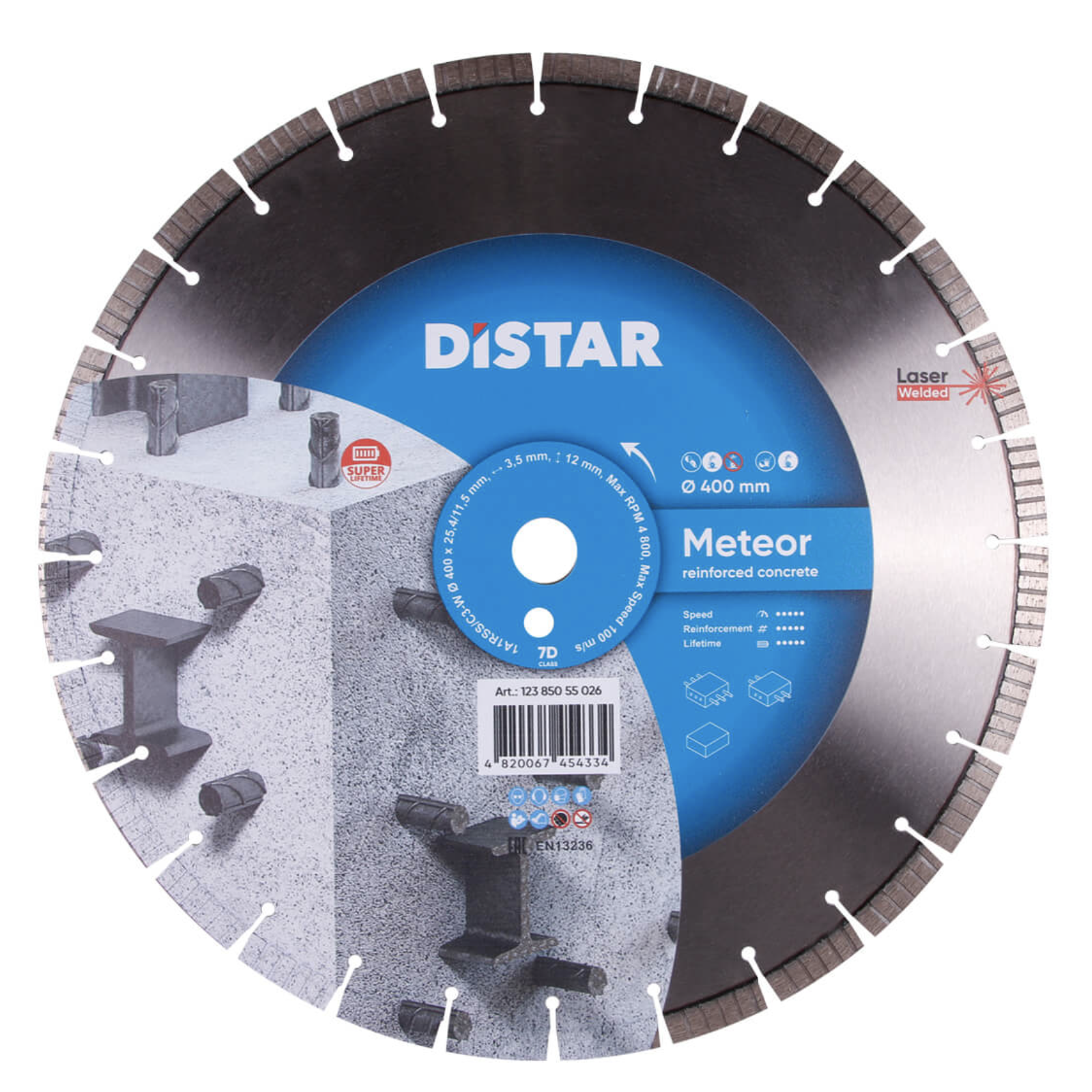 Диск алмазний Distar 1A1RSS C3W Meteor 400 мм (12385055026)