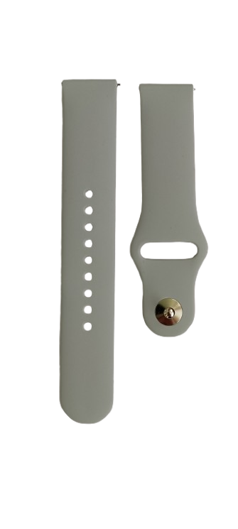 Ремешок для часов силиконовый 20х175 мм Cloud grey (3195) Ремешок для часов силиконовый 20х175 мм Cloud grey (3195)