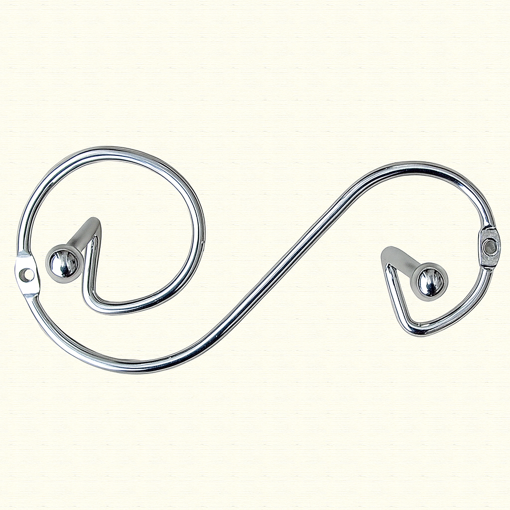 Вешалка настенная металлическая S-образная 2 крючка (1979) Вешалка настенная металлическая S-образная 2 крючка (1979)