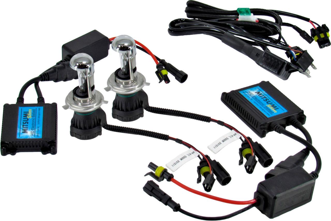 Набор автомобильных биксеноновых ламп Mitsumi Bi-Xenon H4 5000K HID 5000K DC