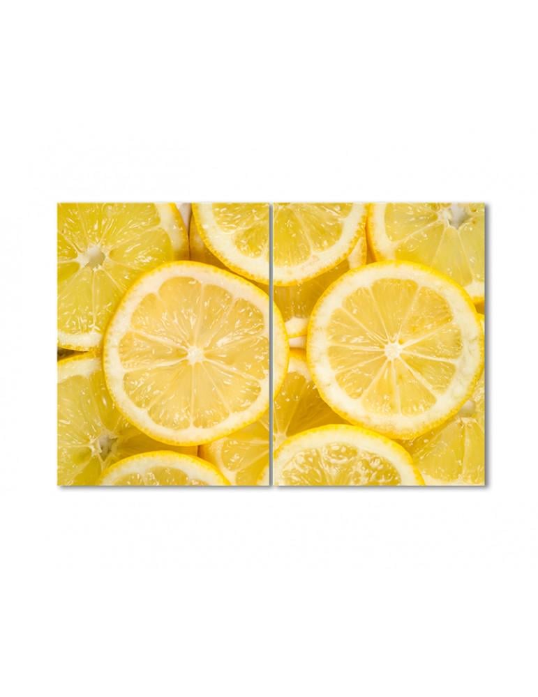 Картина модульная Сочные лимоны 2 модуля 50x75 см