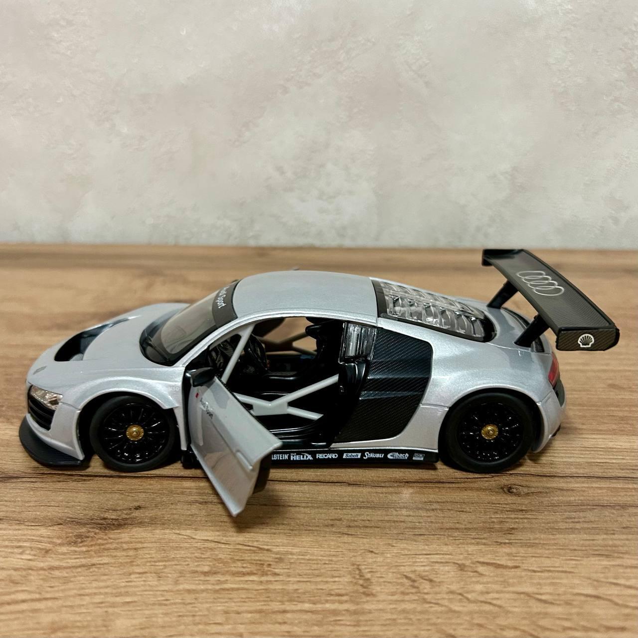 Машинка детская металлическая Rastar 56100 Audi R8 LMS 1:24 Серебряный (56100) - фото 2