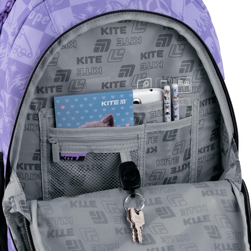 Школьный рюкзак KITE Education teens K25-905M-3 с ортопедической спинкой (995358) - фото 12