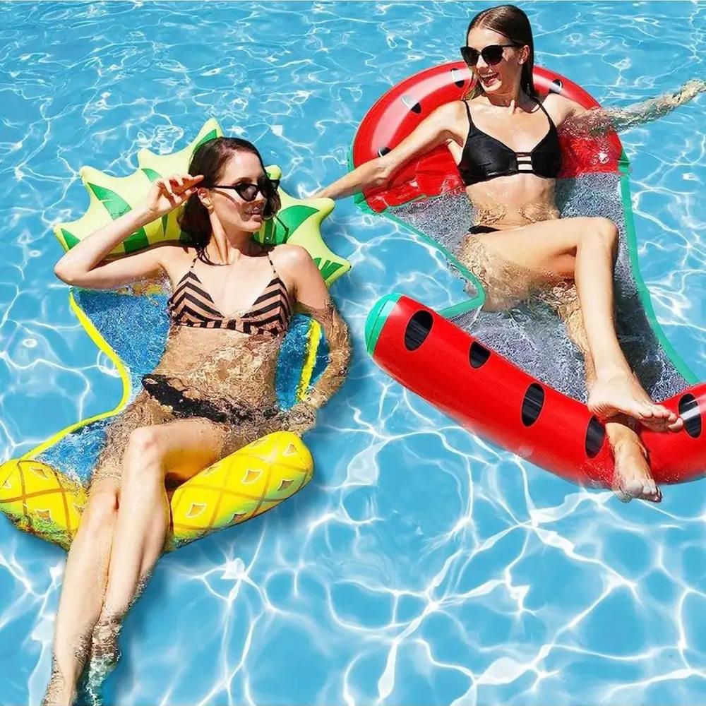 Матрац для плавання надувний з сіткою та підголовником 137x70 см - фото 8