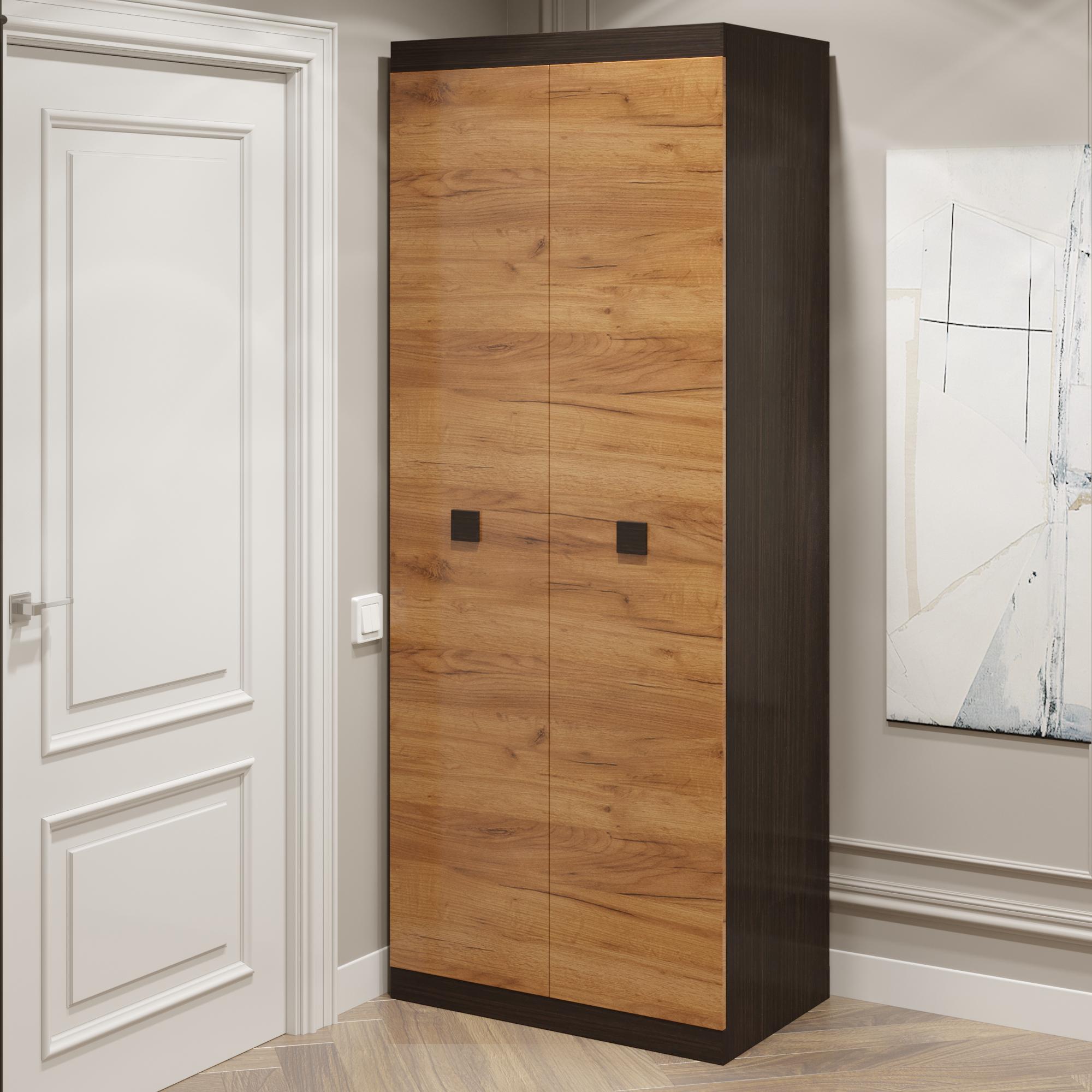 Шкаф для одежды Эверест Соната-800 Венге темный/Дуб крафт золотой (DTM-2299)