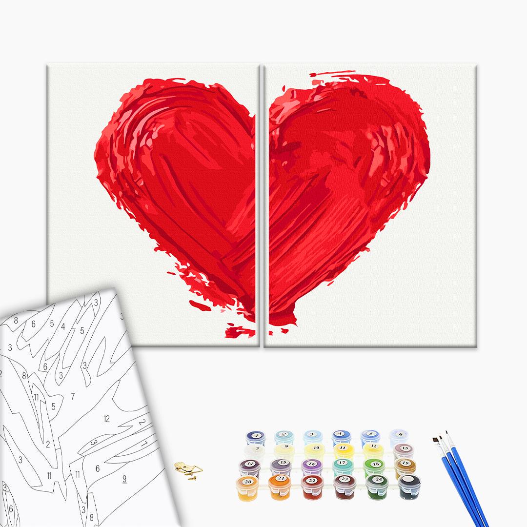 Картина по номерам Brushme Отпечаток любви 30x40 см (RBS10267Q)