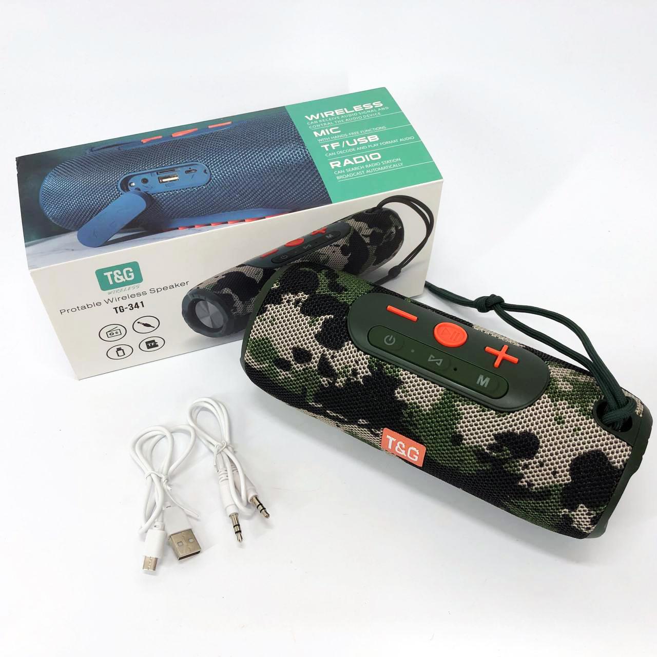 Портативна колонка Bluetooth TG341 Камуфляж (460843) - фото 6 Портативна колонка Bluetooth TG341 Камуфляж (460843) - фото 6