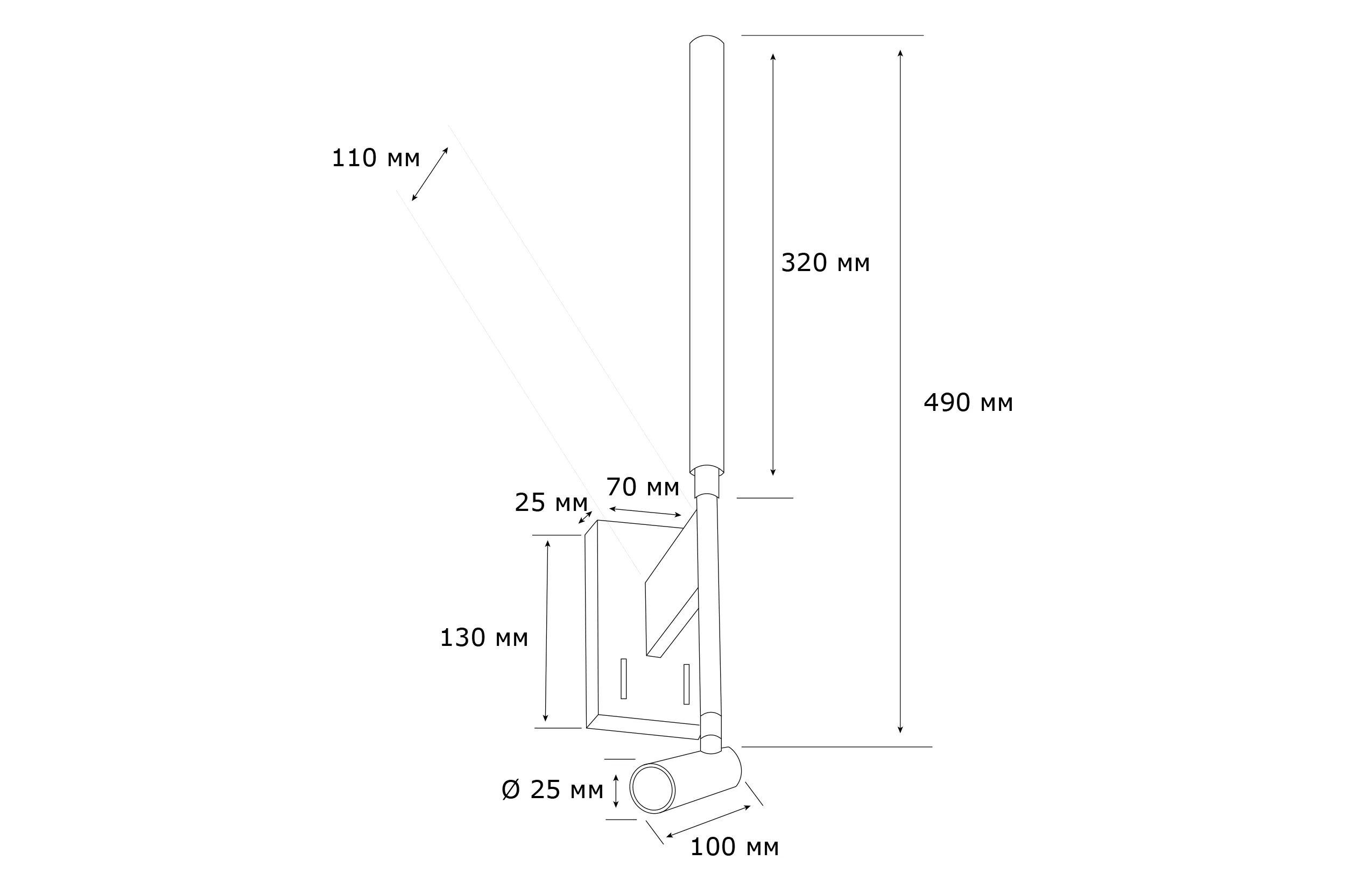 Бра Arte Lamp A9015NK-1BK - фото 2