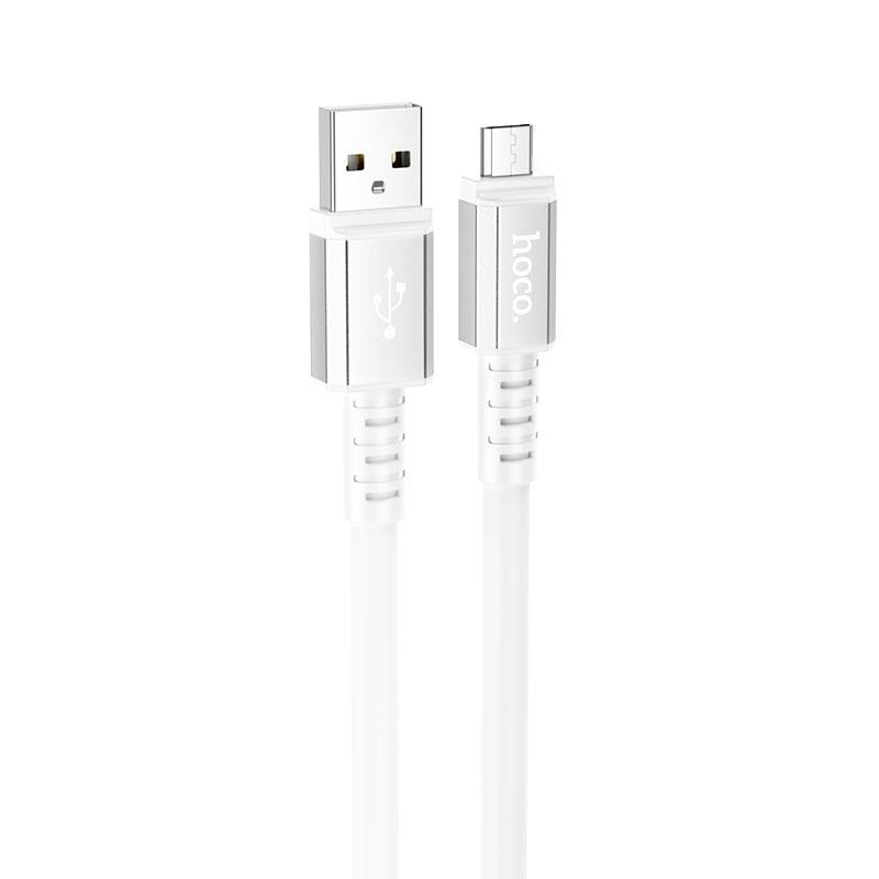 Кабель Hoco Micro USB Strength X85 1 м White (9822403)