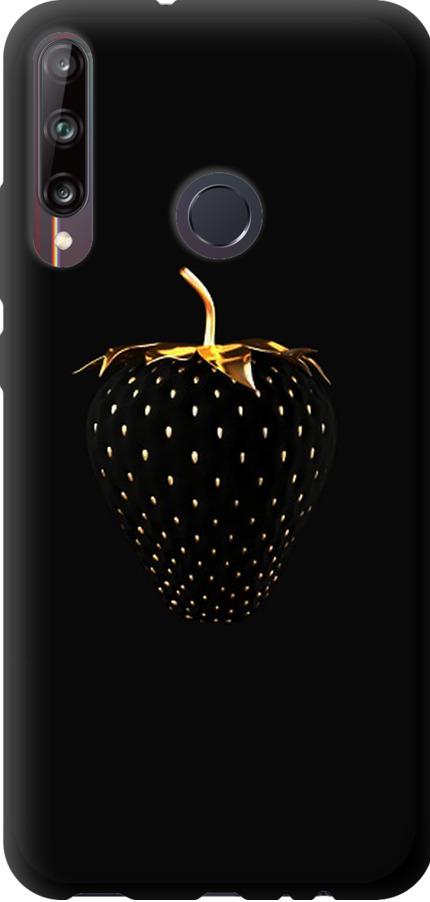 Чехол на Huawei P40 Lite E Черная клубника (3585b-1875-42517)